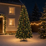 Műfenyő zsanéros ágakkal és gömbökkel 400 cm 600 LED 3