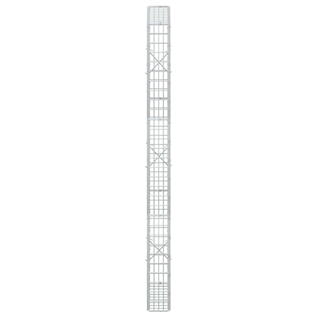 Gabion 3,5 mm-es dróttal és 5x2,5 cm-es hálóval 50x10x150 cm 4