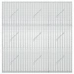 Gabion 3,5 mm-es dróttal és 5x2,5 cm-es hálóval 150x10x150 cm 3