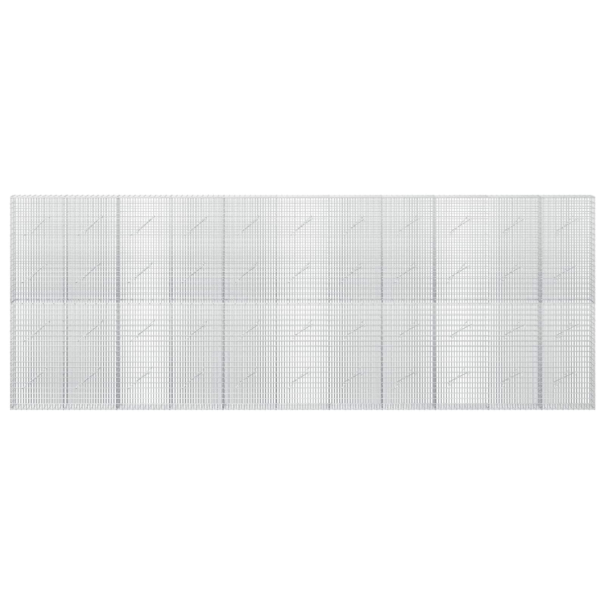 Gabion 3,5 mm-es dróttal és 5x2,5 cm-es hálóval 550x10x200 cm 3