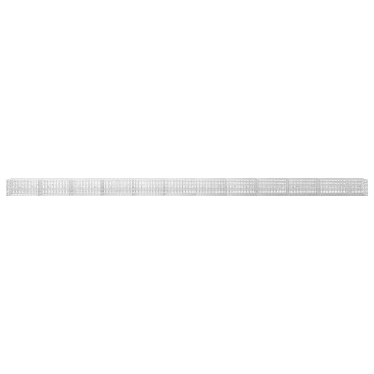 Gabion 3,5 mm-es dróttal és 5x2,5 cm-es hálóval 1150x20x50 cm 3