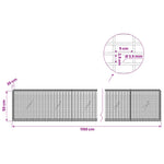 Gabion 3,5 mm-es dróttal és 5x2,5 cm-es hálóval 1150x20x50 cm 6