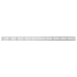 Gabion 3,5 mm-es dróttal és 5x2,5 cm-es hálóval 1000x30x50 cm 3