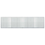 Gabion 3,5 mm-es dróttal és 5x2,5 cm-es hálóval 400x30x100 cm 3