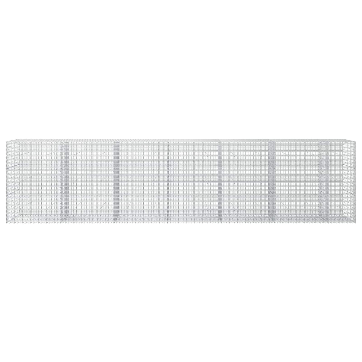 Gabion 3,5 mm-es dróttal és 5x2,5 cm-es hálóval 650x30x150 cm 3