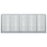 Gabion 3,5 mm-es dróttal és 5x2,5 cm-es hálóval 250x50x100 cm 3