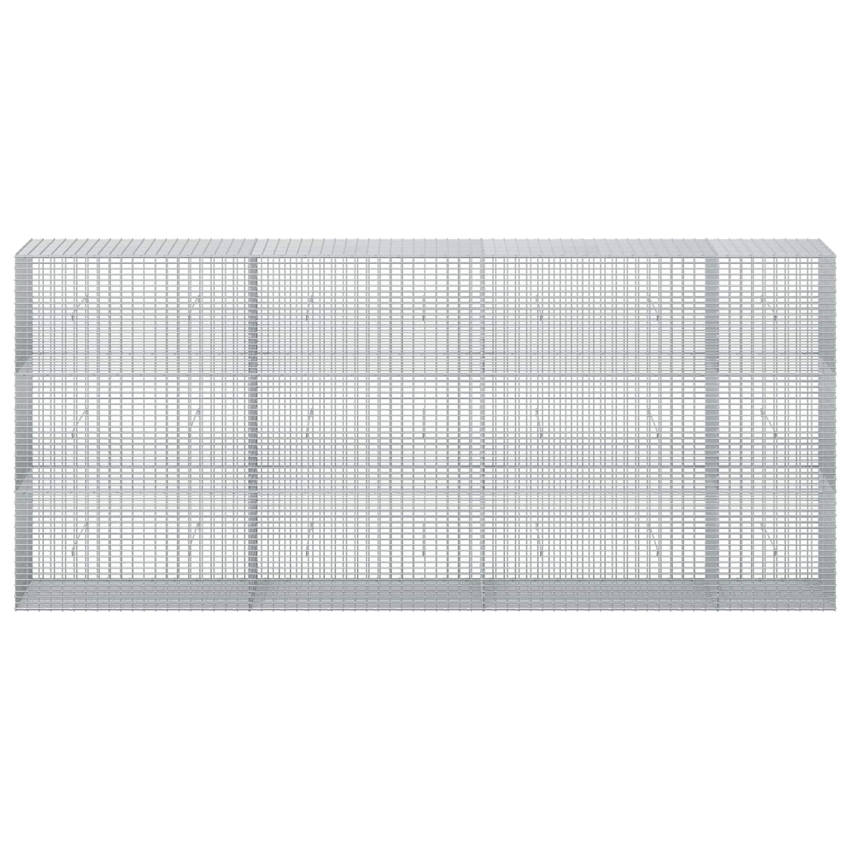 Gabion 3,5 mm-es dróttal és 5x2,5 cm-es hálóval 350x50x150 cm 3