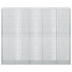 Gabion 3,5 mm-es dróttal és 5x2,5 cm-es hálóval 250x50x200 cm 3