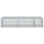 Gabion 3,5 mm-es dróttal és 5x2,5 cm-es hálóval 250x100x50 cm 3