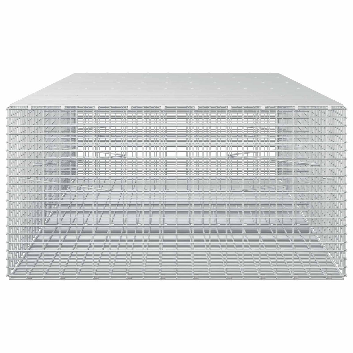 Gabion 3,5 mm-es dróttal és 5x2,5 cm-es hálóval 250x100x50 cm 4