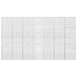Gabion 3,5 mm Dróttal és 5x5 cm Rácsos 350x10x200 cm 3