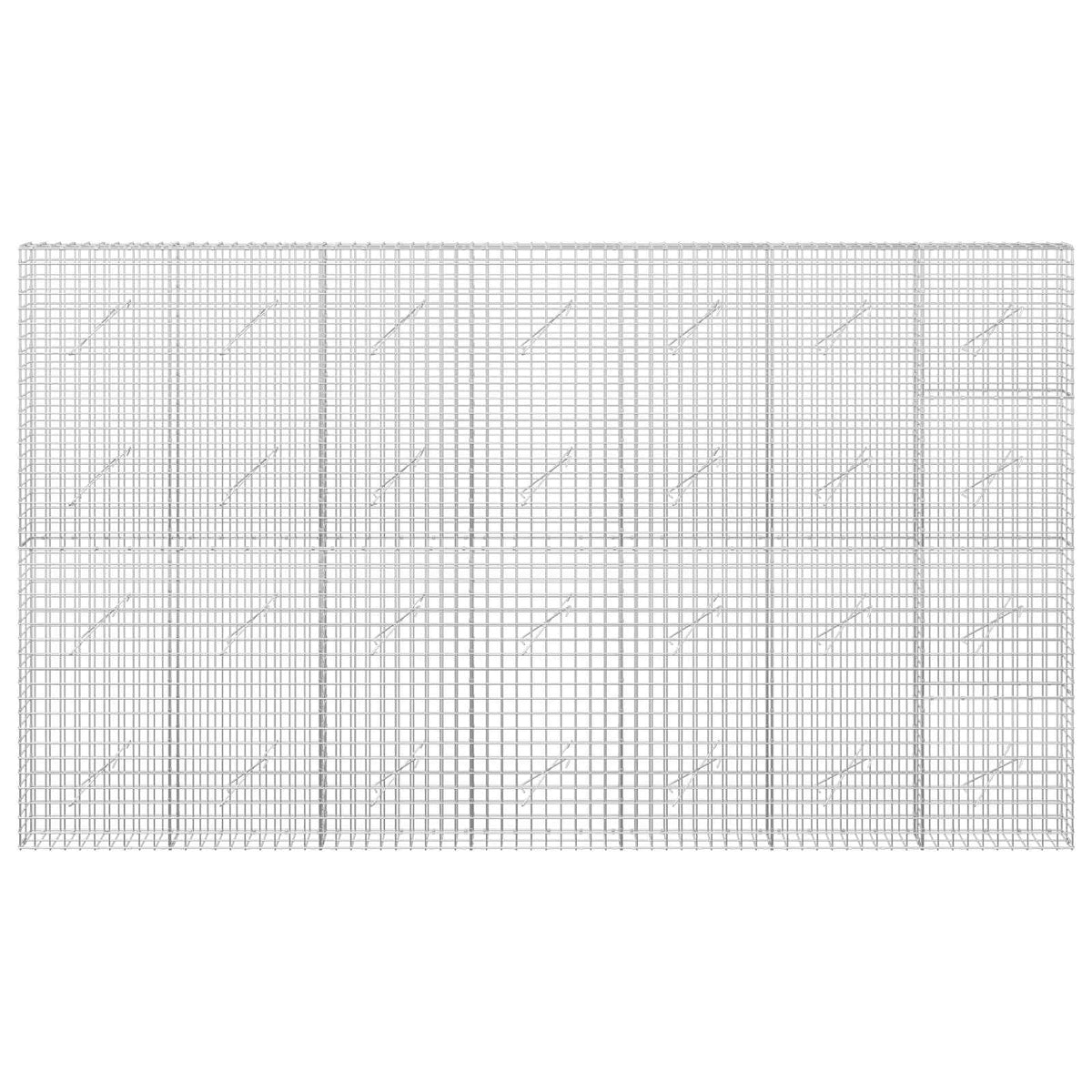 Gabion 3,5 mm Dróttal és 5x5 cm Rácsos 350x10x200 cm 3