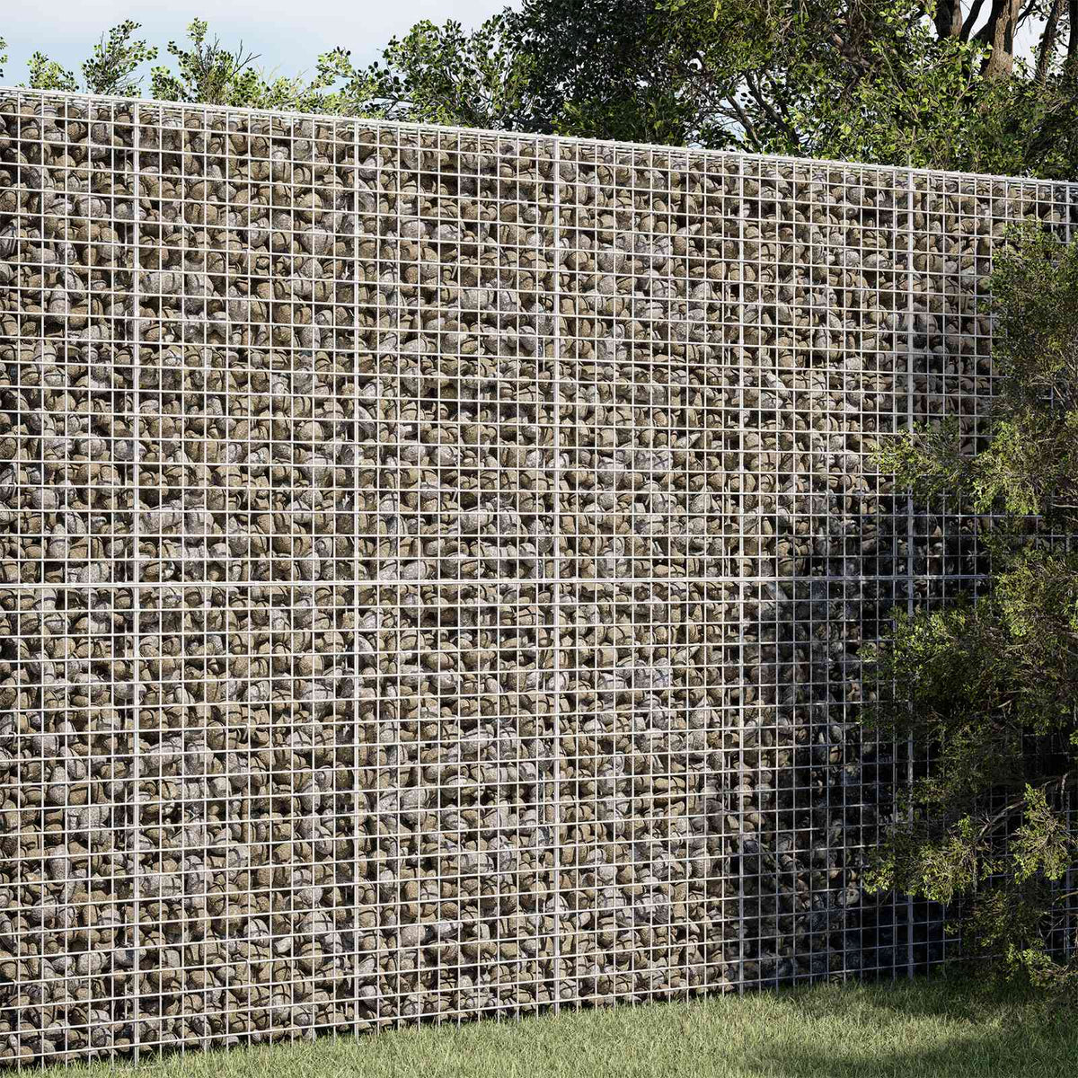 Gabion 3,5 mm Dróttal és 5x5 cm Rácsos 150x20x200 cm