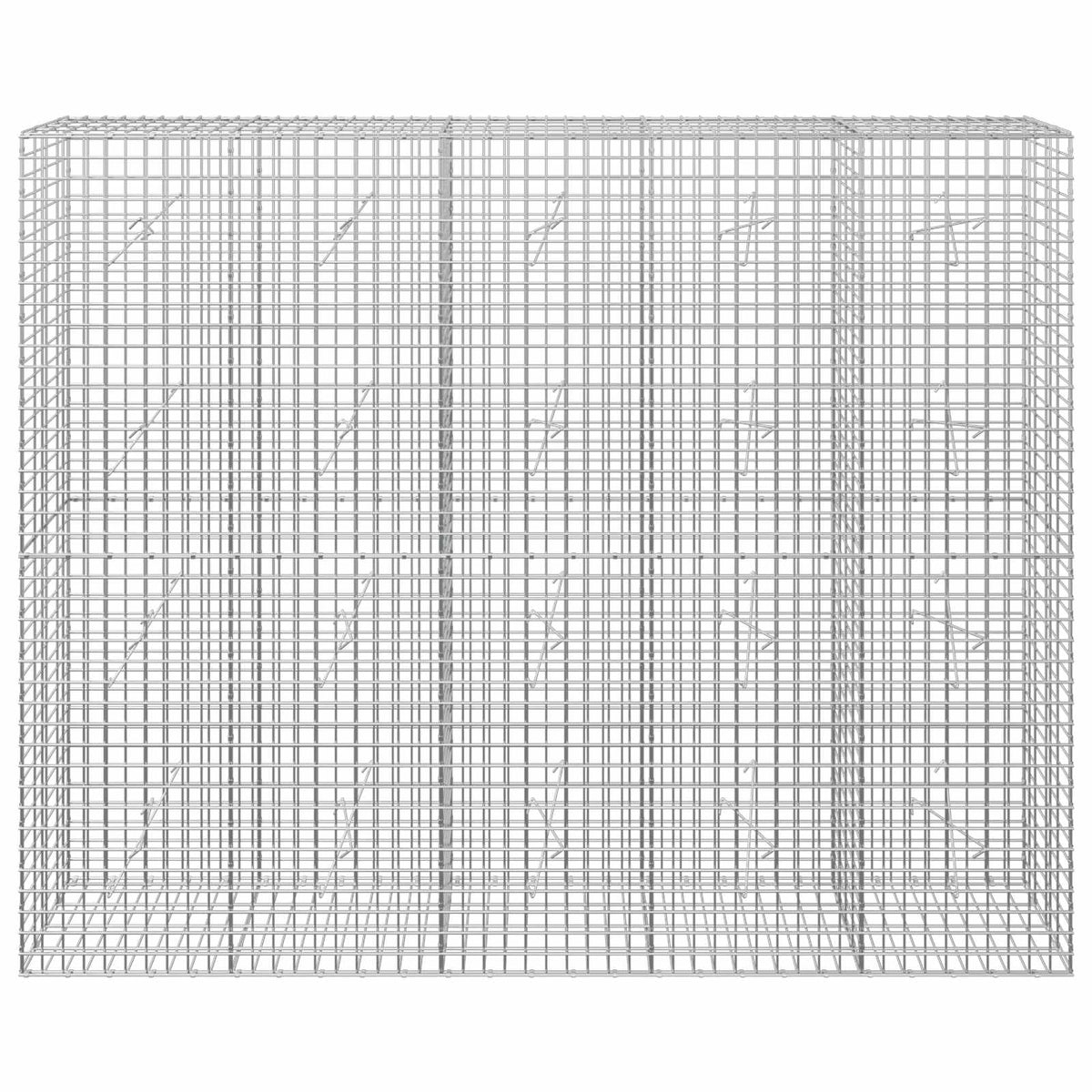 Gabion 3,5 mm Dróttal és 5x5 cm Rácsos 250x20x200 cm 3