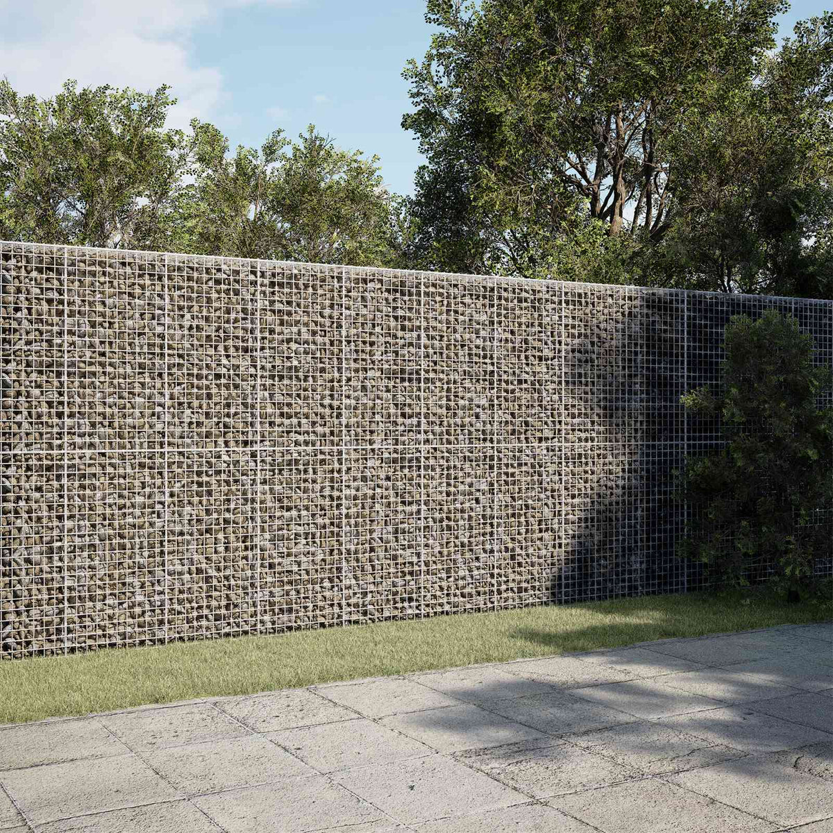 Gabion 3,5 mm Dróttal és 5x5 cm Rácsos 450x20x200 cm