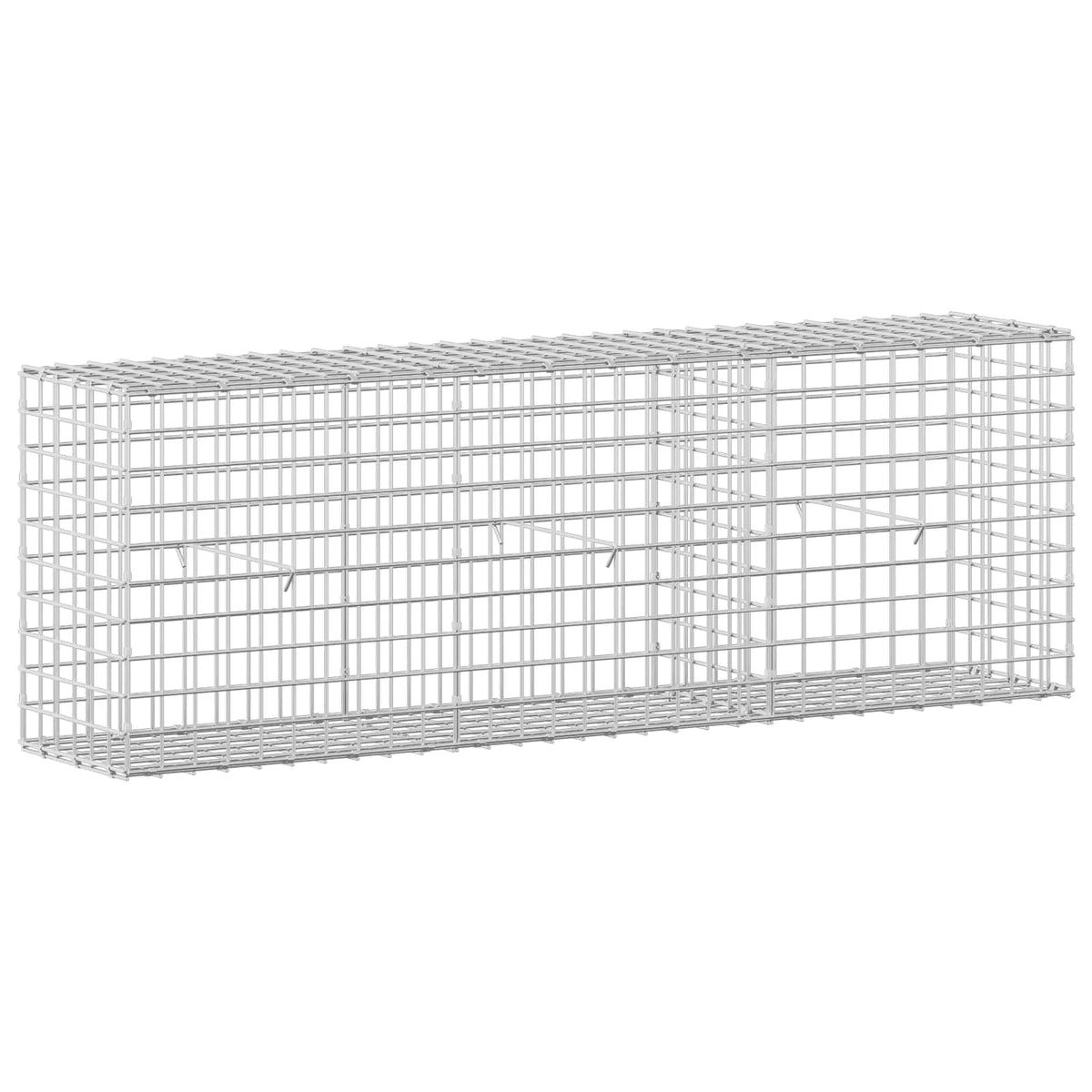Gabion 3,5 mm Dróttal és 5x5 cm Rácsos 150x30x50 cm 2
