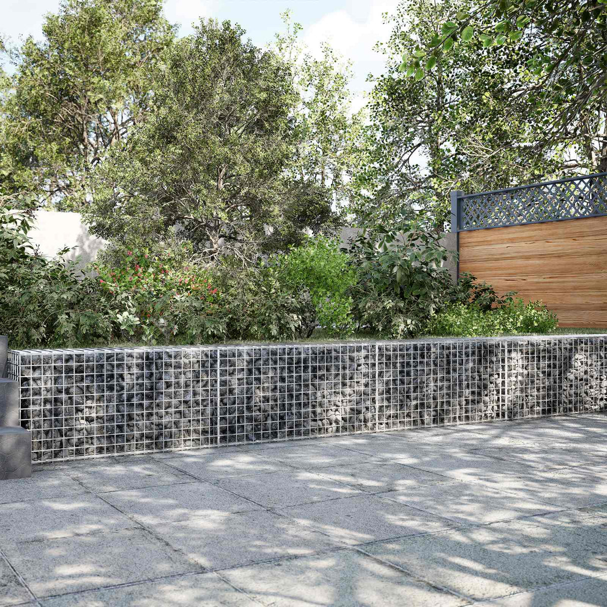 Gabion 3,5 mm Dróttal és 5x5 cm Rácsos 500x50x50 cm