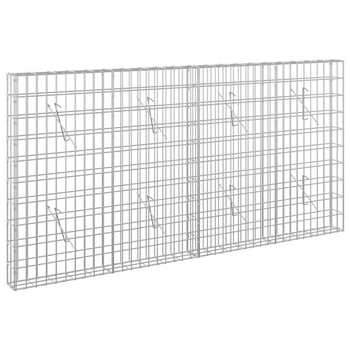 Gabion 3,5 mm dróttal és 5x10 cm-es hálóval 200x10x100 cm 2