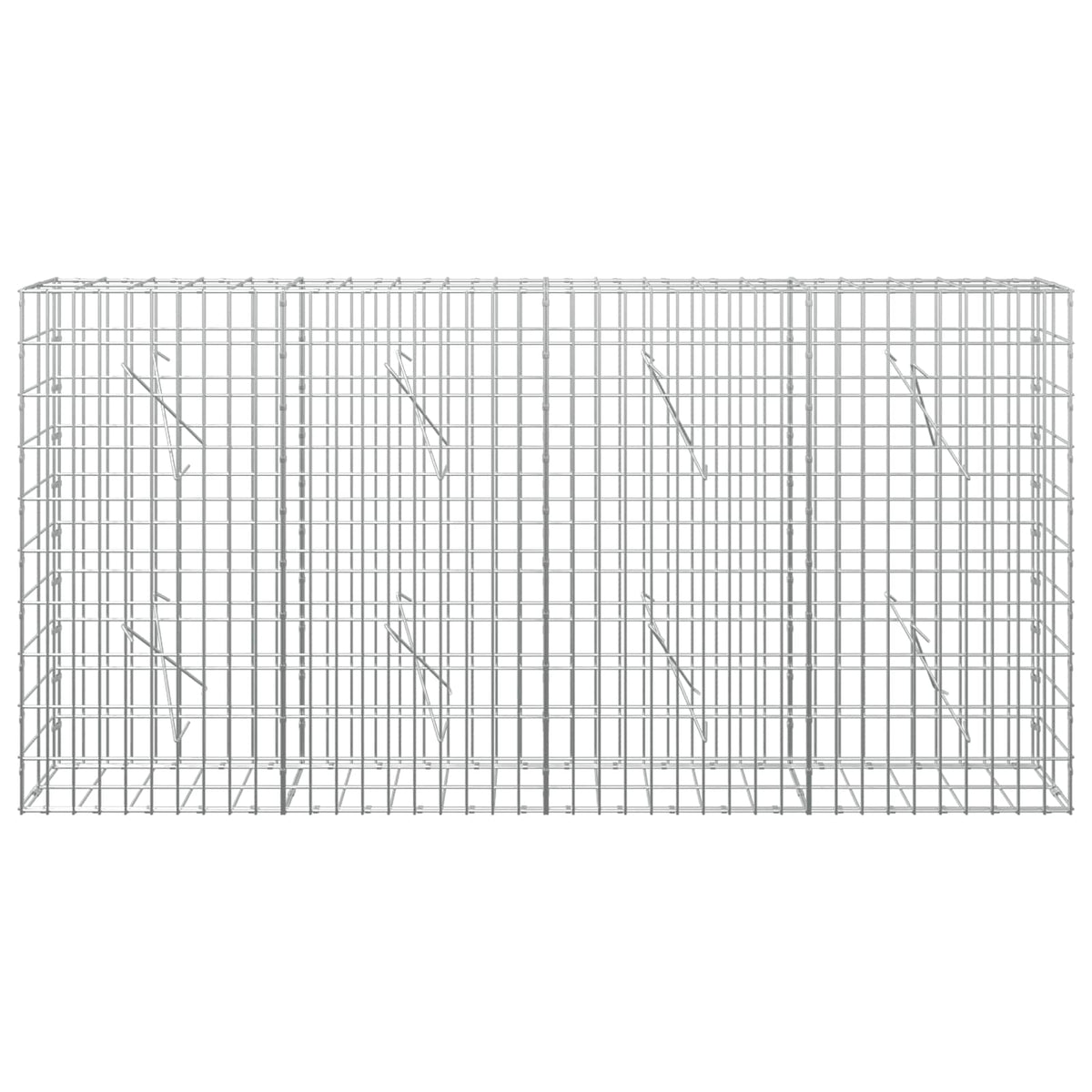 Gabion 3,5 mm dróttal és 5x10 cm-es hálóval 200x10x100 cm 3