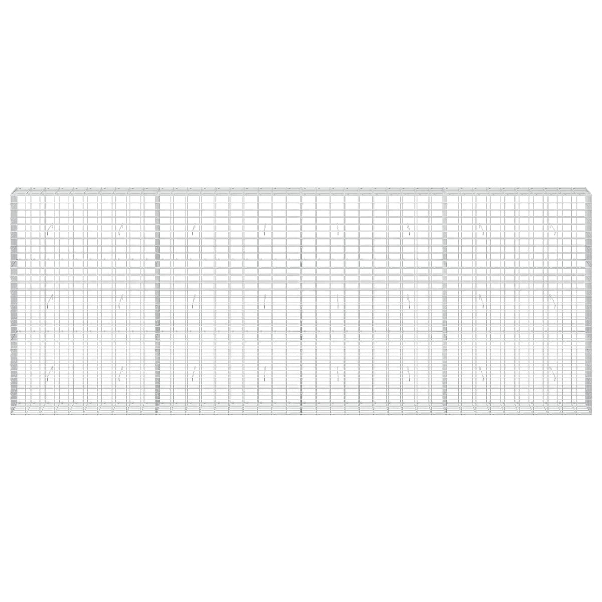Gabion 3,5 mm dróttal és 5x10 cm-es hálóval 400x30x150 cm 3