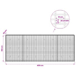 Gabion 3,5 mm dróttal és 5x10 cm-es hálóval 400x30x150 cm 6
