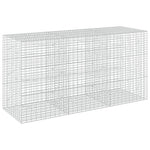 Gabion 3,5 mm dróttal és 5x10 cm-es hálóval 300x100x150 cm 2