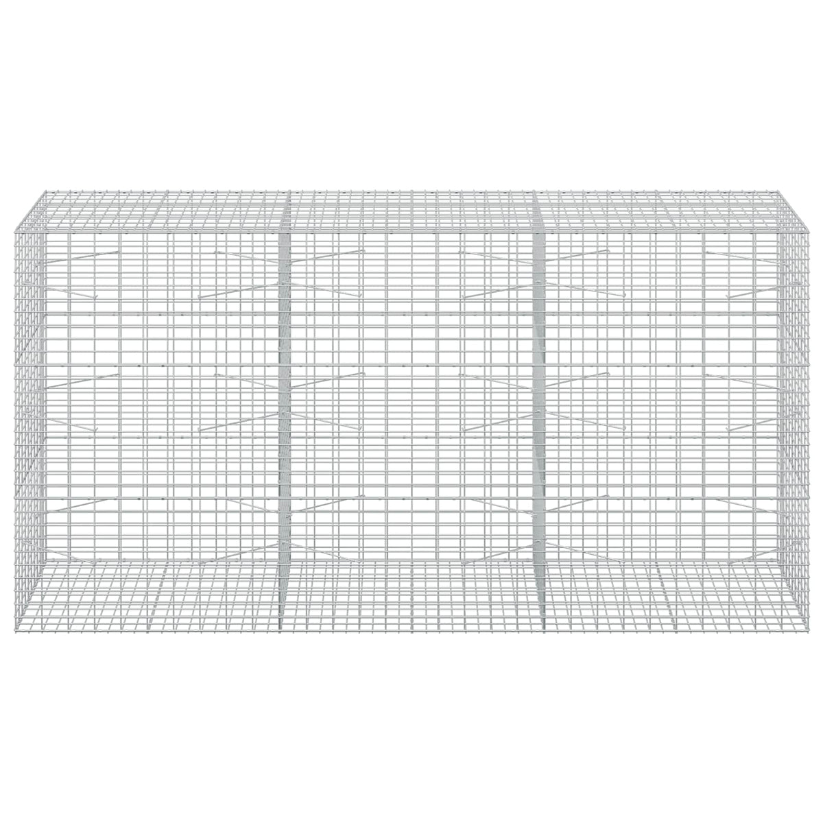 Gabion 3,5 mm dróttal és 5x10 cm-es hálóval 300x100x150 cm 3