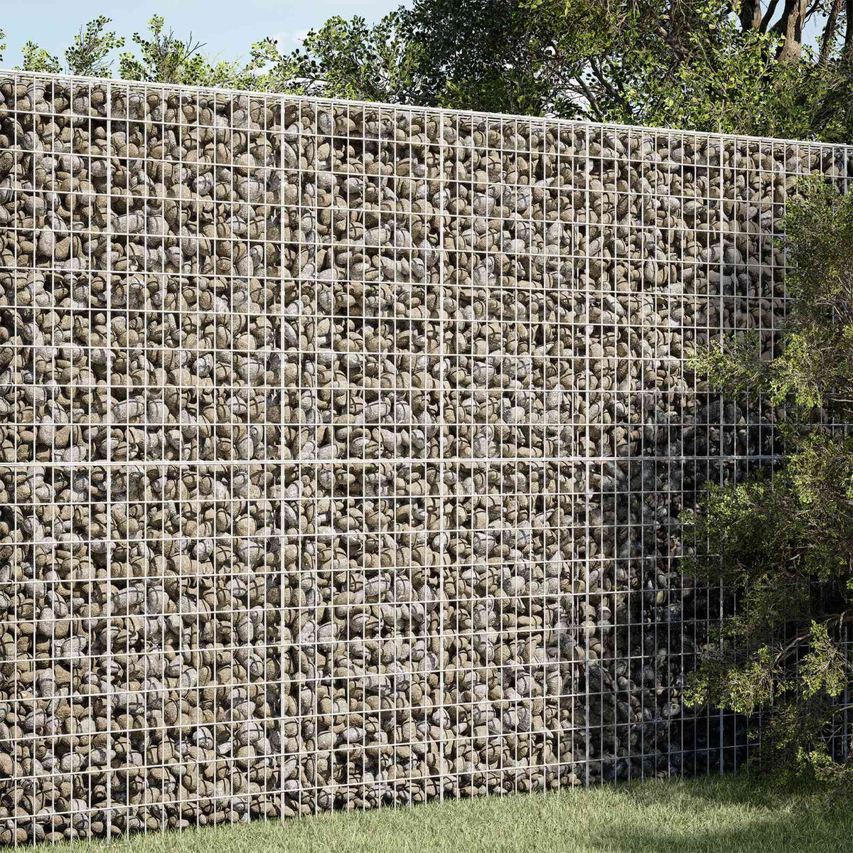 Gabion 3,5 mm dróttal és 5x10 cm-es hálóval 150x100x200 cm