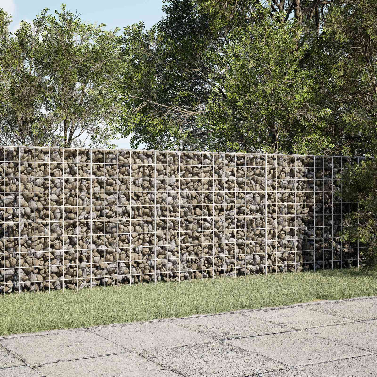 Gabion 3,5 mm Dróttal és 10x10 cm Rácsos 250x10x100 cm