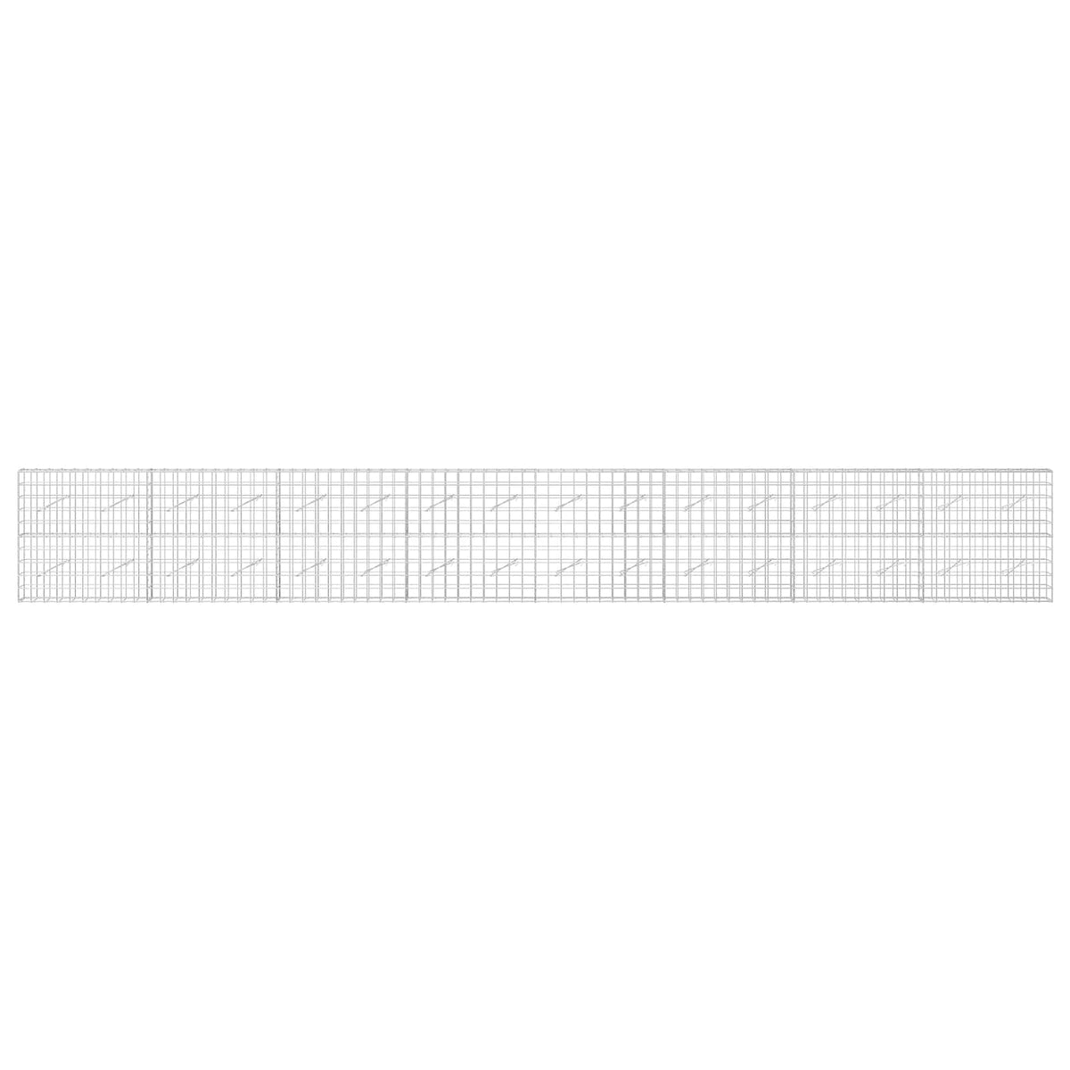 Gabion 3,5 mm Dróttal és 10x10 cm Rácsos 800x10x100 cm 3