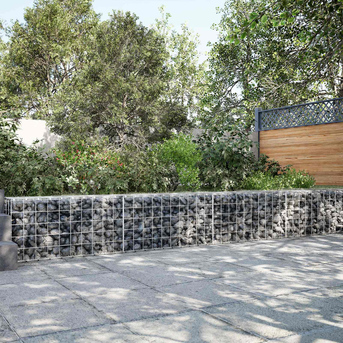 Gabion 3,5 mm Dróttal és 10x10 cm Rácsos 550x20x50 cm