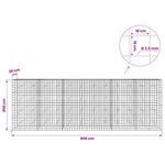 Gabion 3,5 mm Dróttal és 10x10 cm Rácsos 600x20x200 cm 6