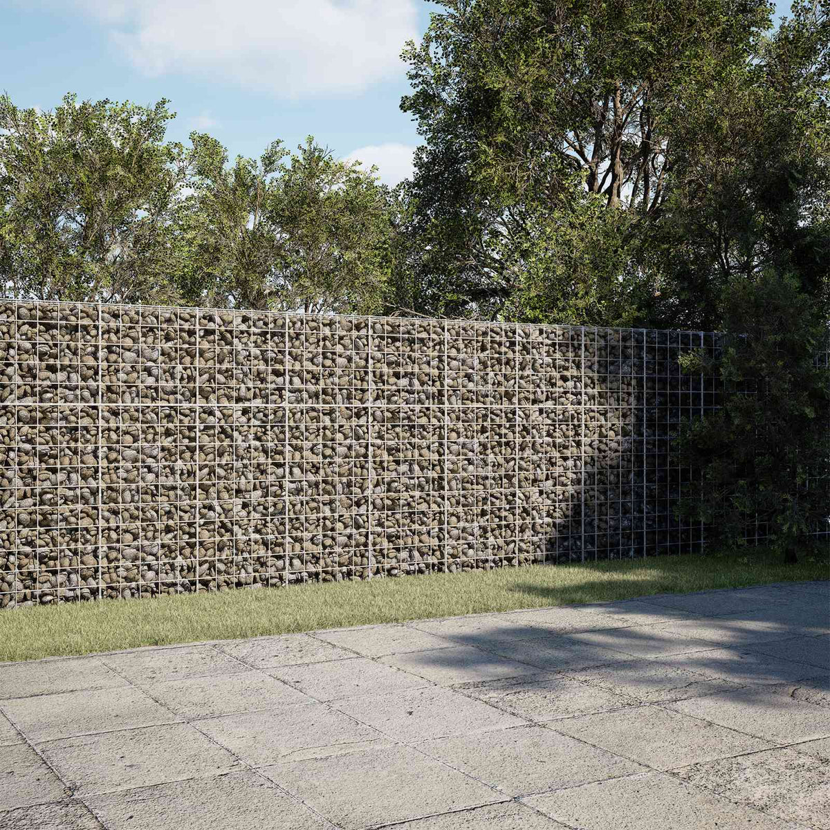 Gabion 3,5 mm Dróttal és 10x10 cm Rácsos 1200x50x150 cm