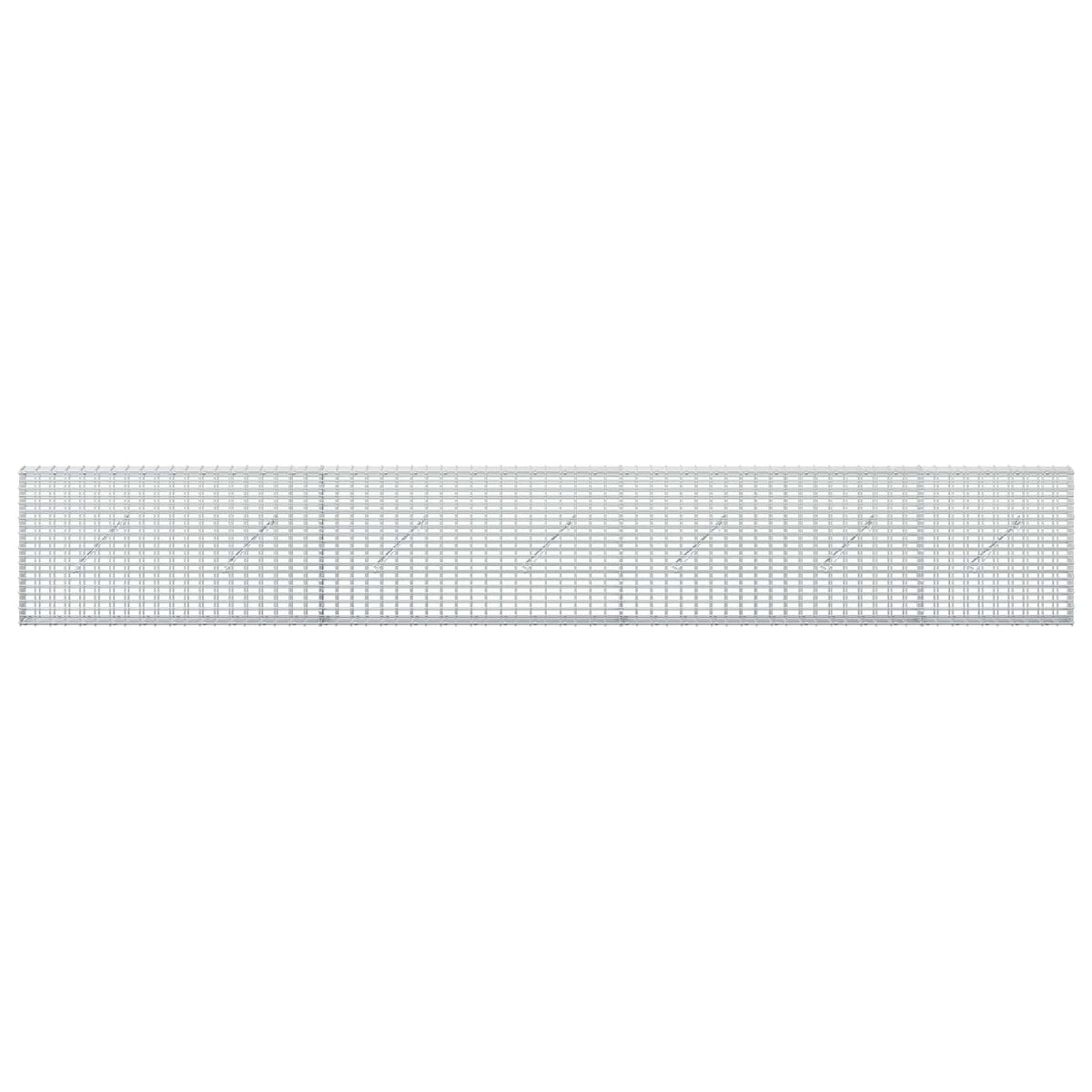 Gabion 5 mm Dróttal és 5x2,5 cm Rácsos 350x10x50 cm 3