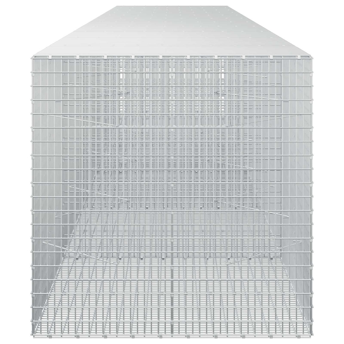 Gabion 5 mm Dróttal és 5x2,5 cm Rácsos 550x100x100 cm 4
