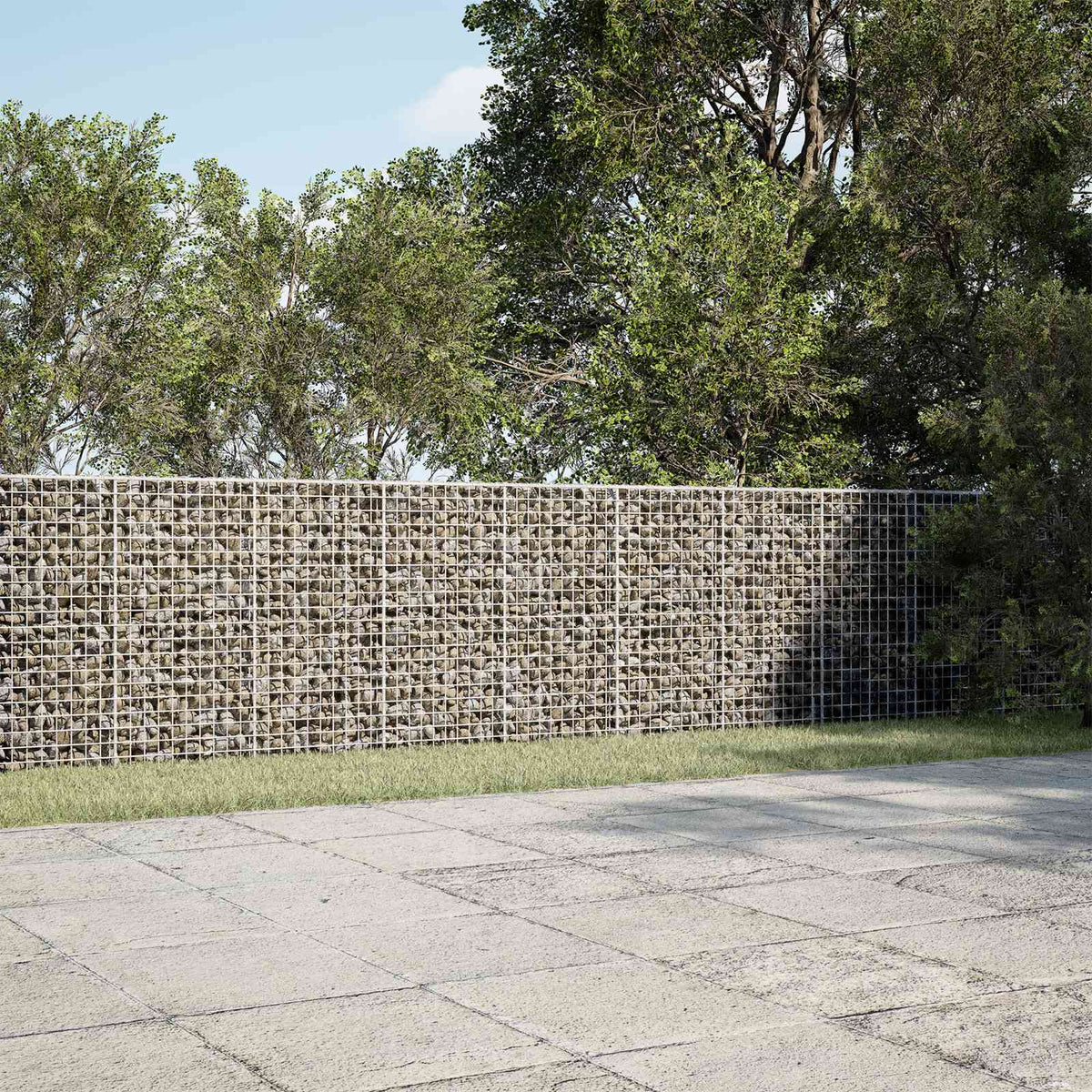 Gabion 5 mm Dróttal és 5x2,5 cm Rácsos 1150x100x100 cm