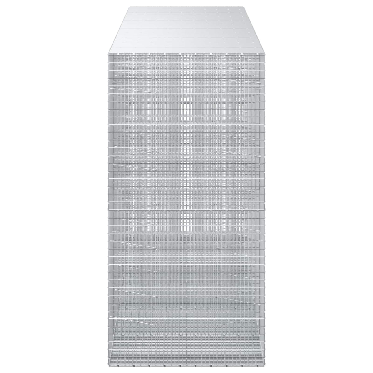 Gabion 5 mm Dróttal és 5x2,5 cm Rácsos 550x100x200 cm 4