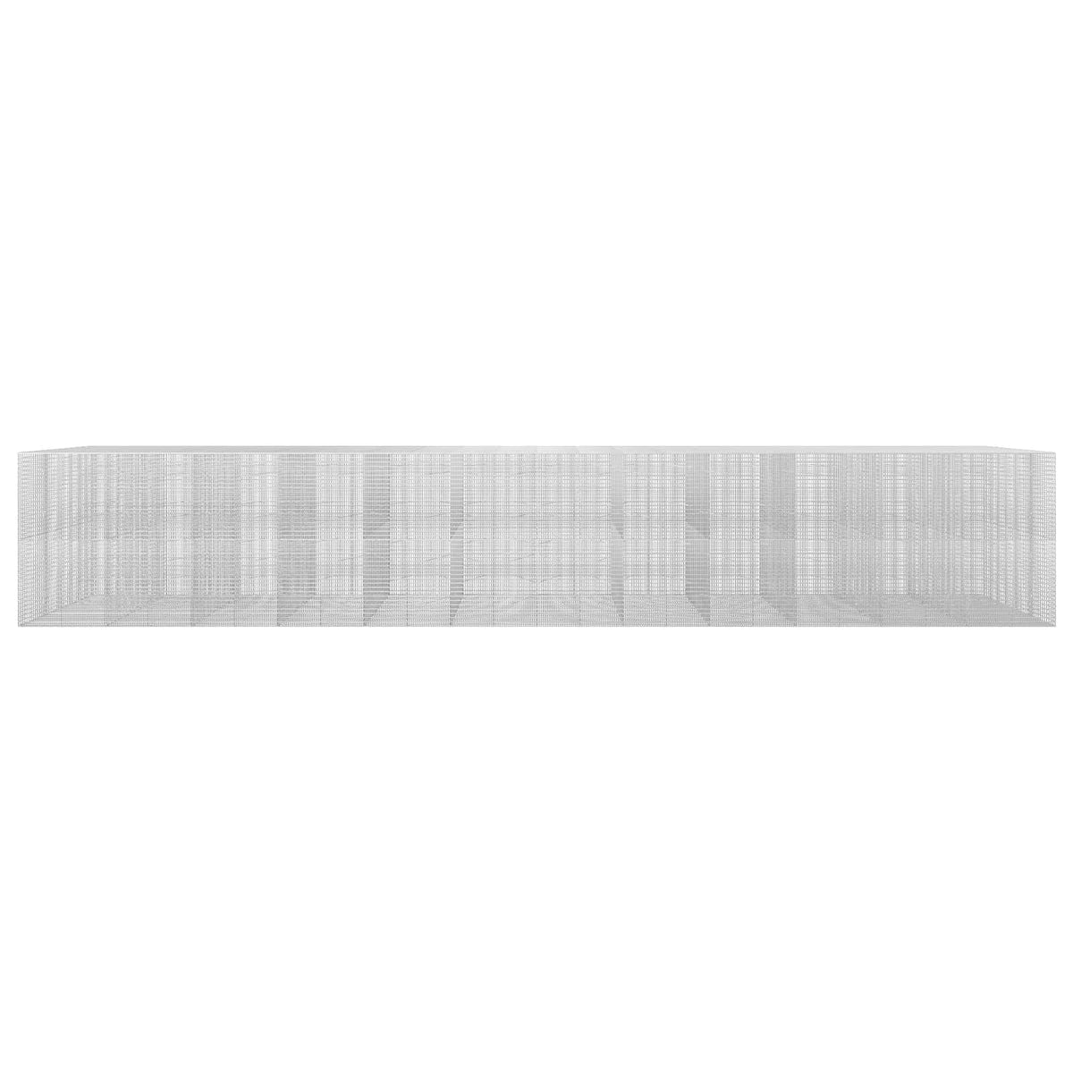 Gabion 5 mm Dróttal és 5x2,5 cm Rácsos 1200x100x200 cm 3
