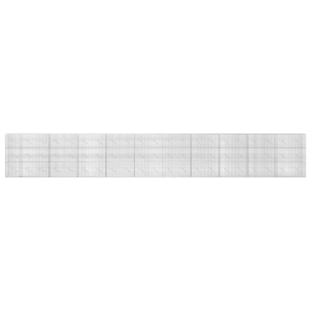 Gabion 5 mm-es dróttal és 5x5 cm-es hálóval 1050x10x150 cm 3