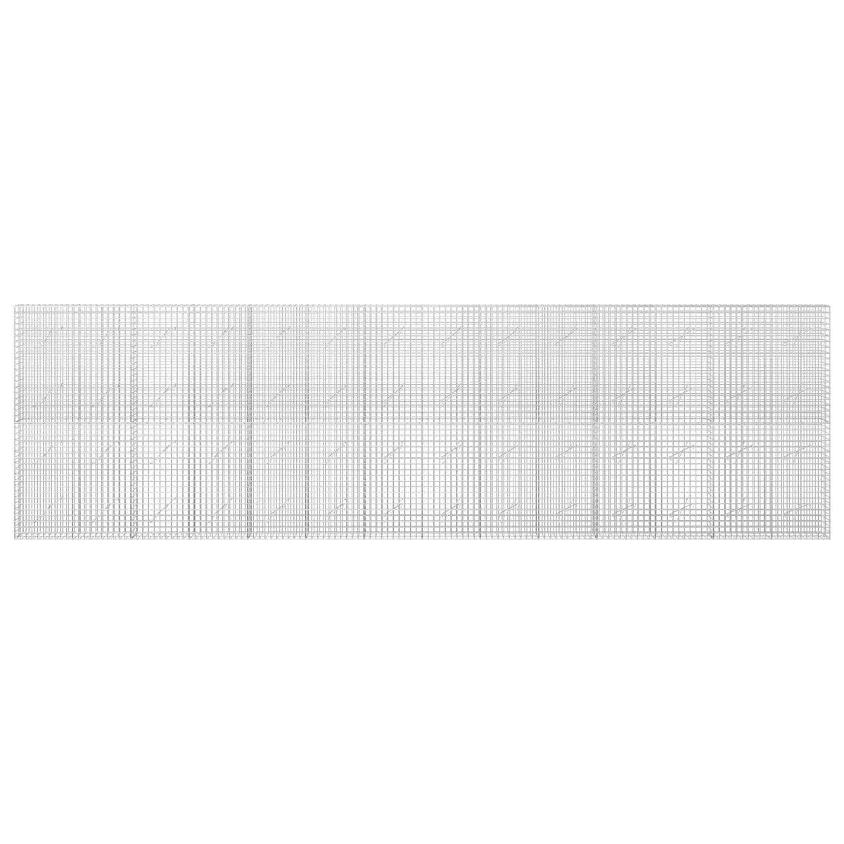 Gabion 5 mm-es dróttal és 5x5 cm-es hálóval 700x10x200 cm 3