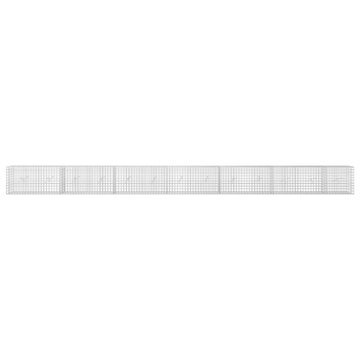 Gabion 5 mm-es dróttal és 5x5 cm-es hálóval 650x20x50 cm 3