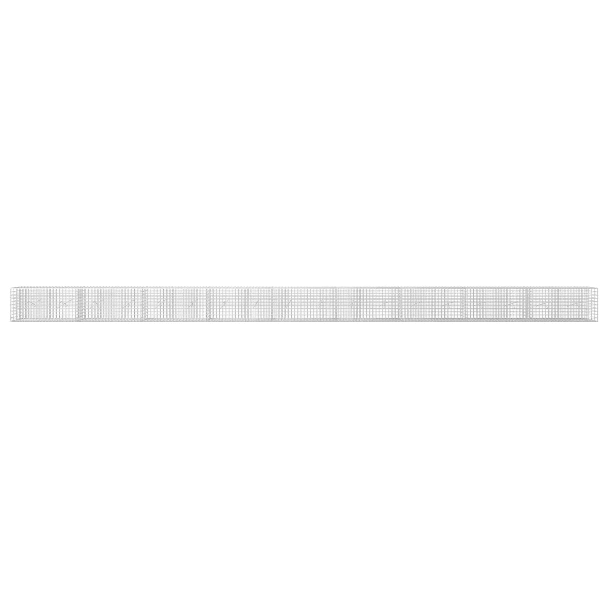 Gabion 5 mm-es dróttal és 5x5 cm-es hálóval 900x20x50 cm 3