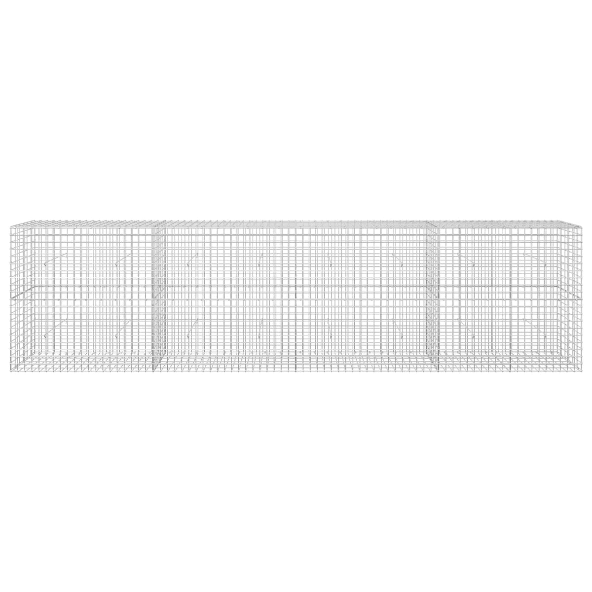 Gabion 5 mm-es dróttal és 5x5 cm-es hálóval 400x30x100 cm 3
