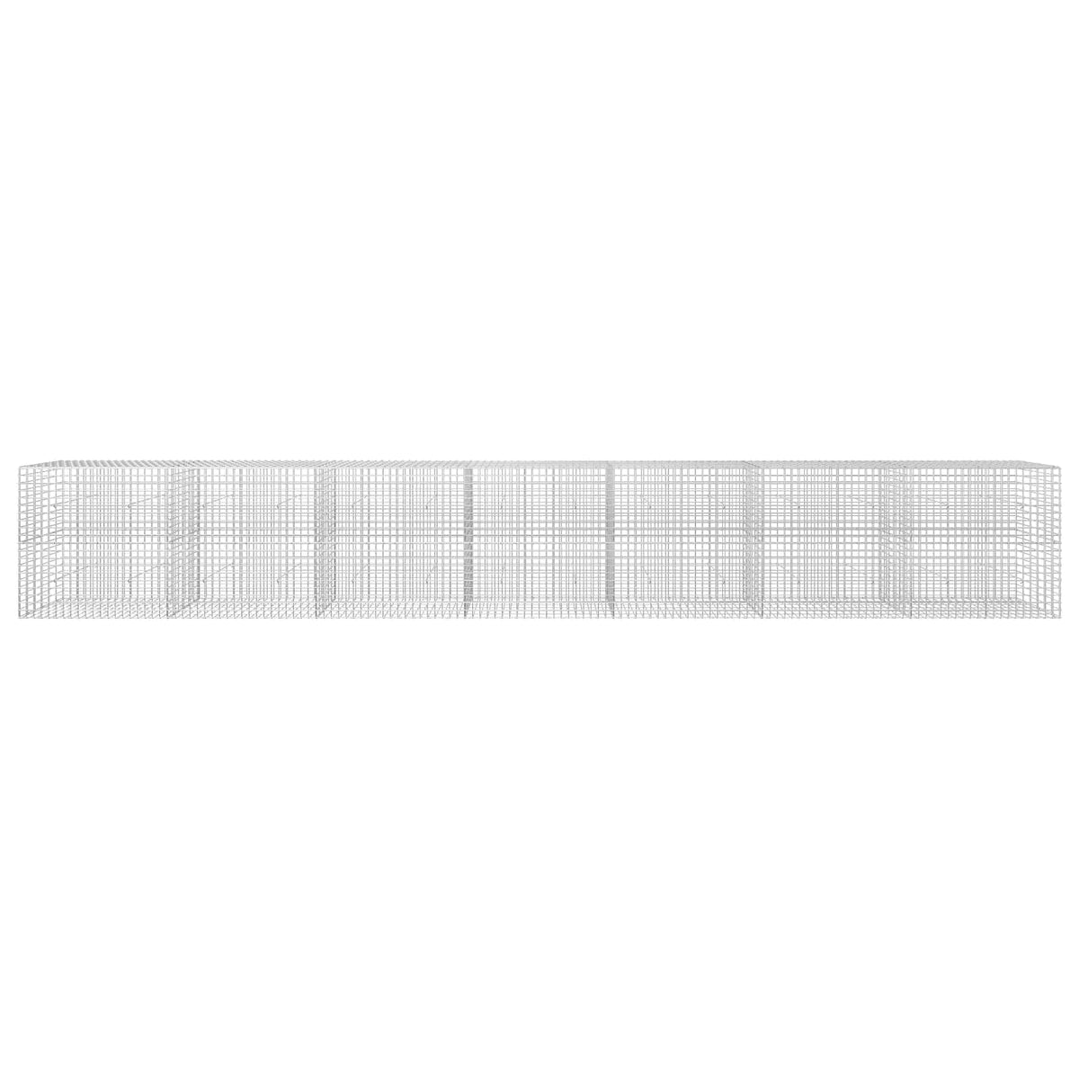 Gabion 5 mm-es dróttal és 5x5 cm-es hálóval 700x30x100 cm 3