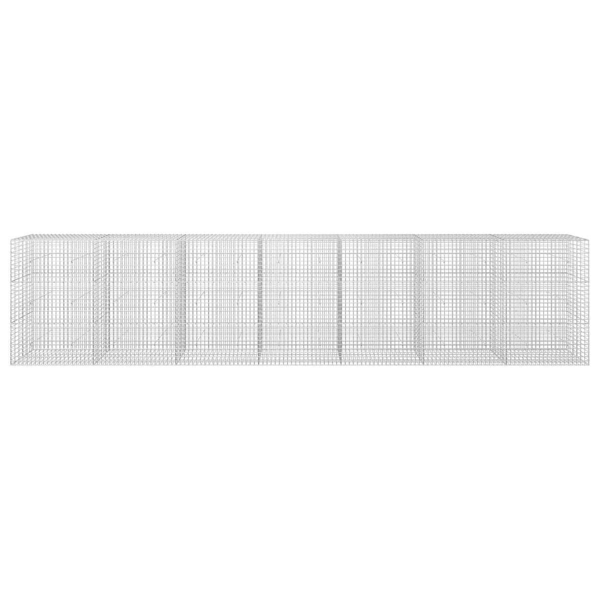 Gabion 5 mm-es dróttal és 5x5 cm-es hálóval 700x30x150 cm 3