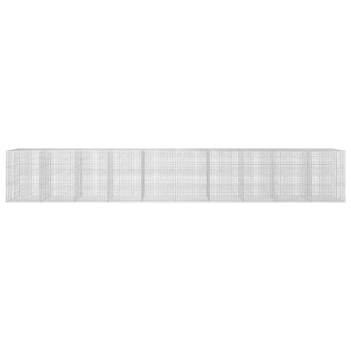 Gabion 5 mm-es dróttal és 5x5 cm-es hálóval 1000x30x150 cm 3