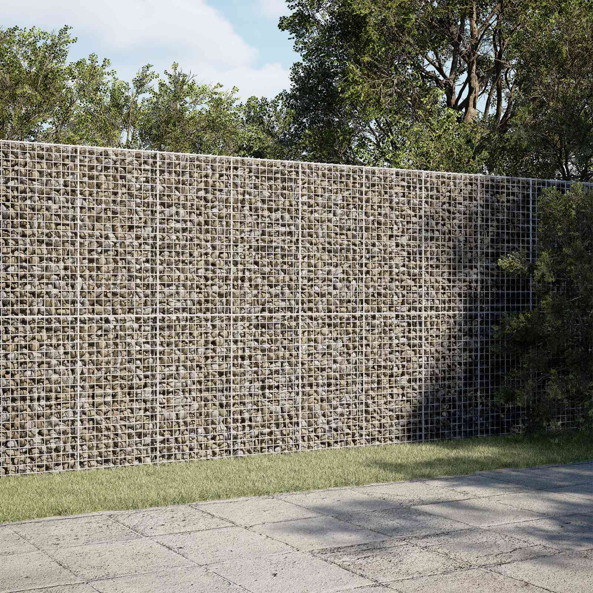 Gabion 5 mm-es dróttal és 5x5 cm-es hálóval 250x100x200 cm