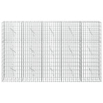 Gabion 5 mm Dróttal és 5x10 cm Rácsos 250x10x150 cm 3