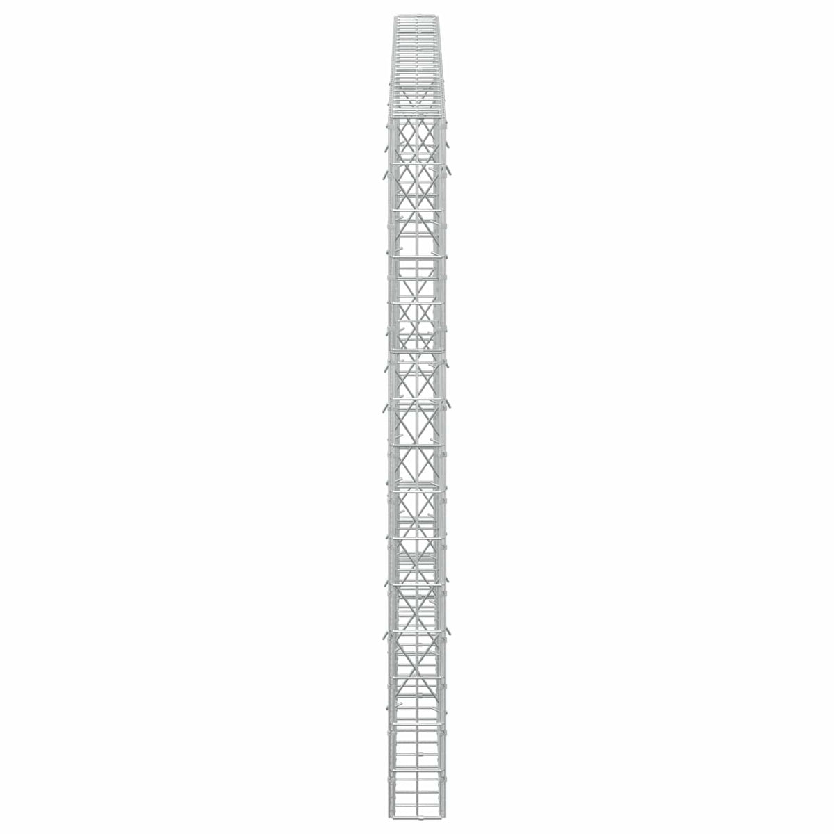 Gabion 5 mm Dróttal és 5x10 cm Rácsos 250x10x150 cm 4