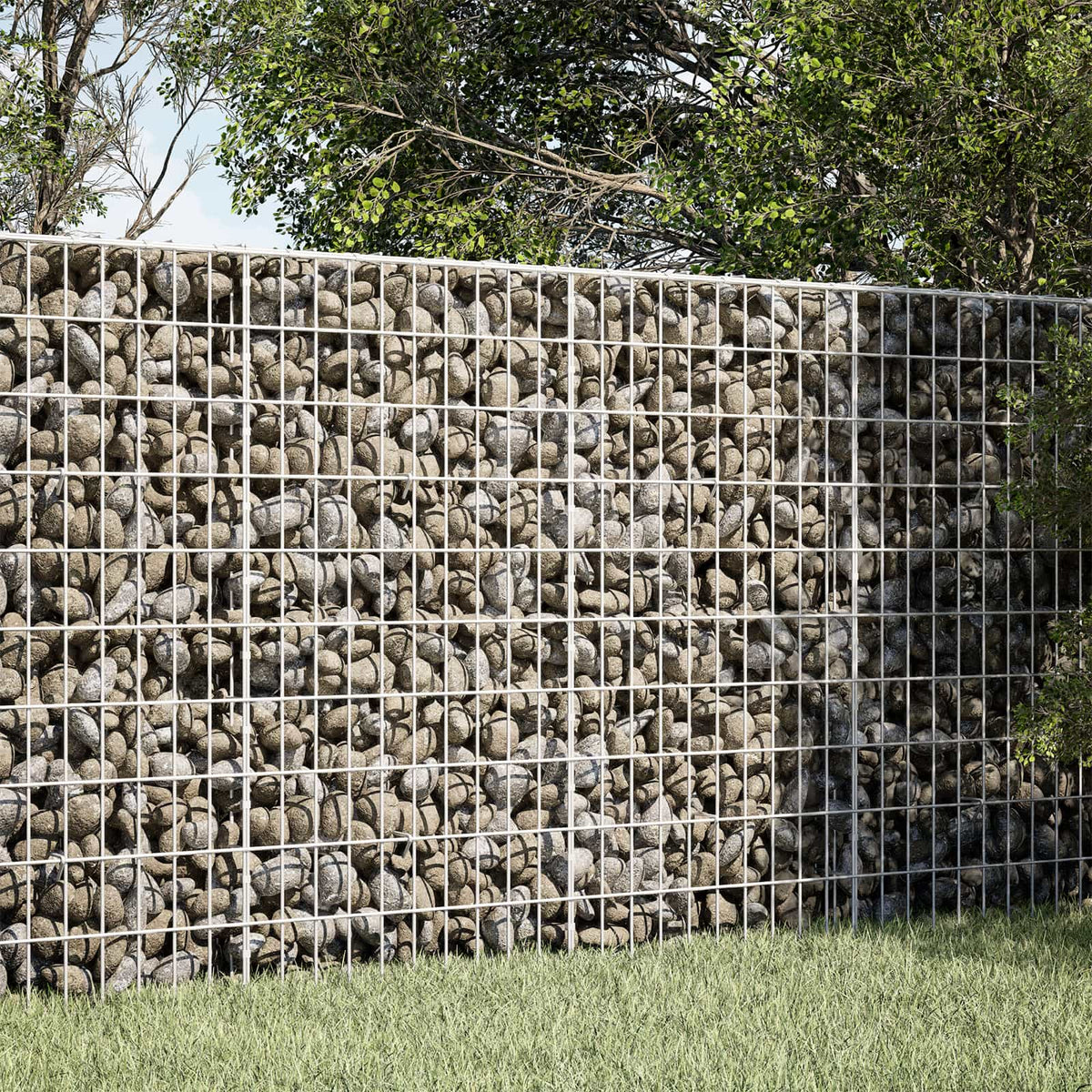 Gabion 5 mm Dróttal és 5x10 cm Rácsozással 150x20x100 cm